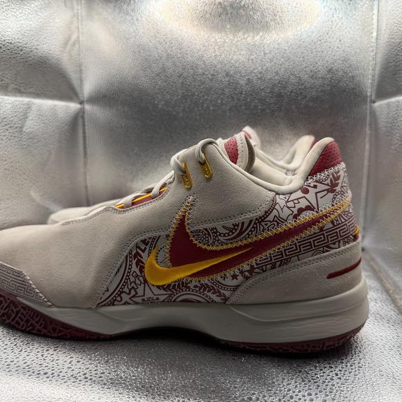 Size 14 Nike Zoom Lebron NXXT Gen‎ AMPD Cavaliers Bone Mens Sneaker FZ7890-001 main image 6